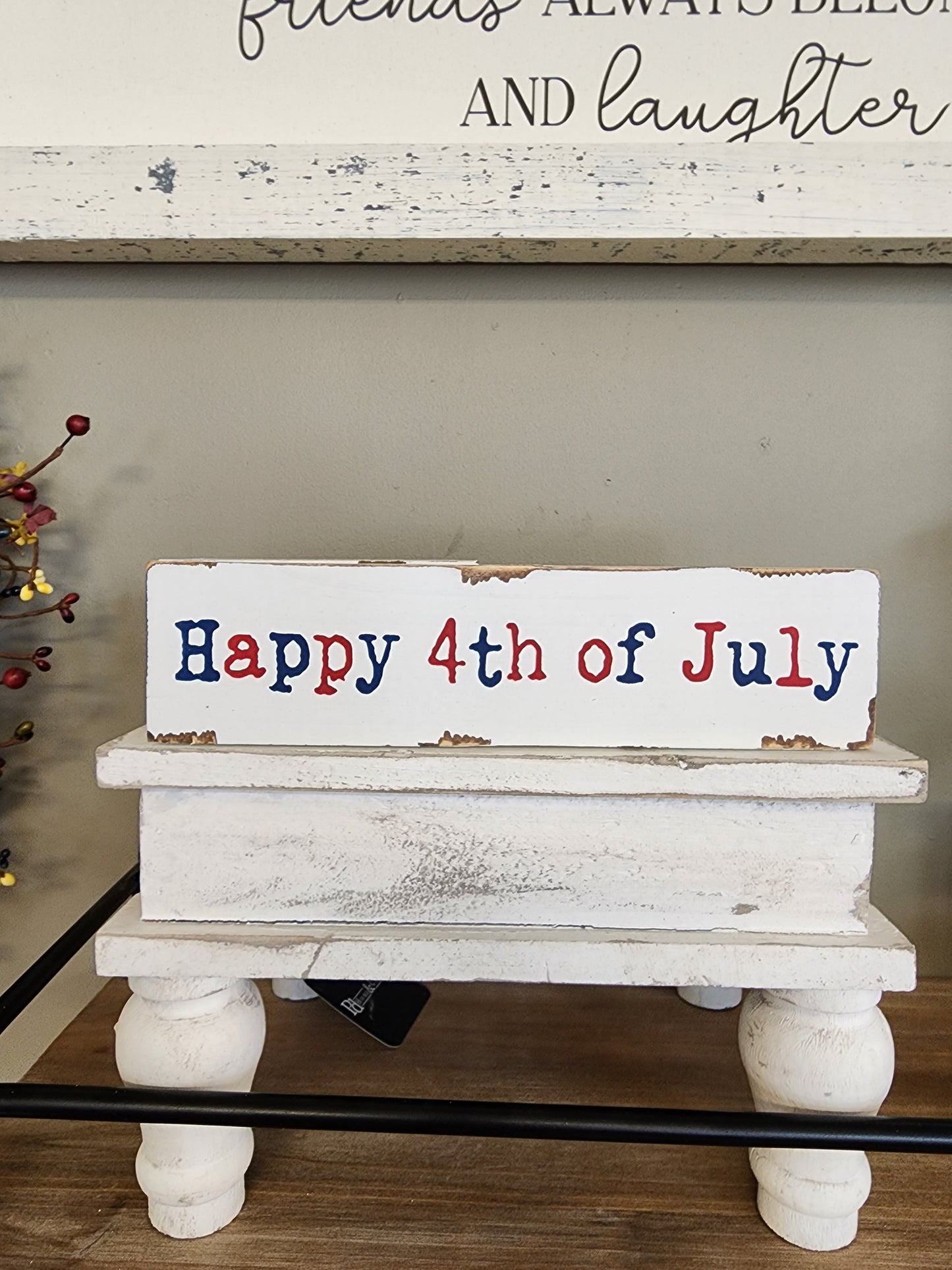 Reversible 4th of July Sign