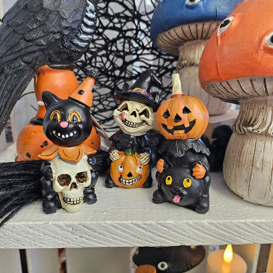 Cute Little Halloween Figurine Spooky Halloween Decor