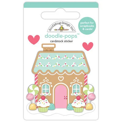 Doodle bug Doodle pops Gingerbread House sticker set Christmas sticker