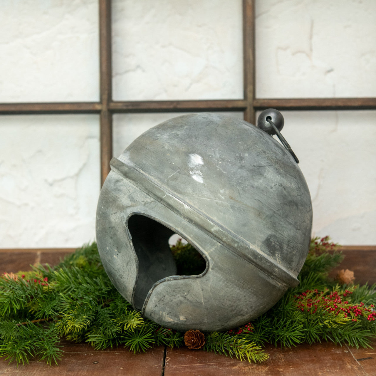 8.25" Silver Sleigh Bell - Vintage Elegance Meets Modern Farmhouse Charm for your Christmas Décor