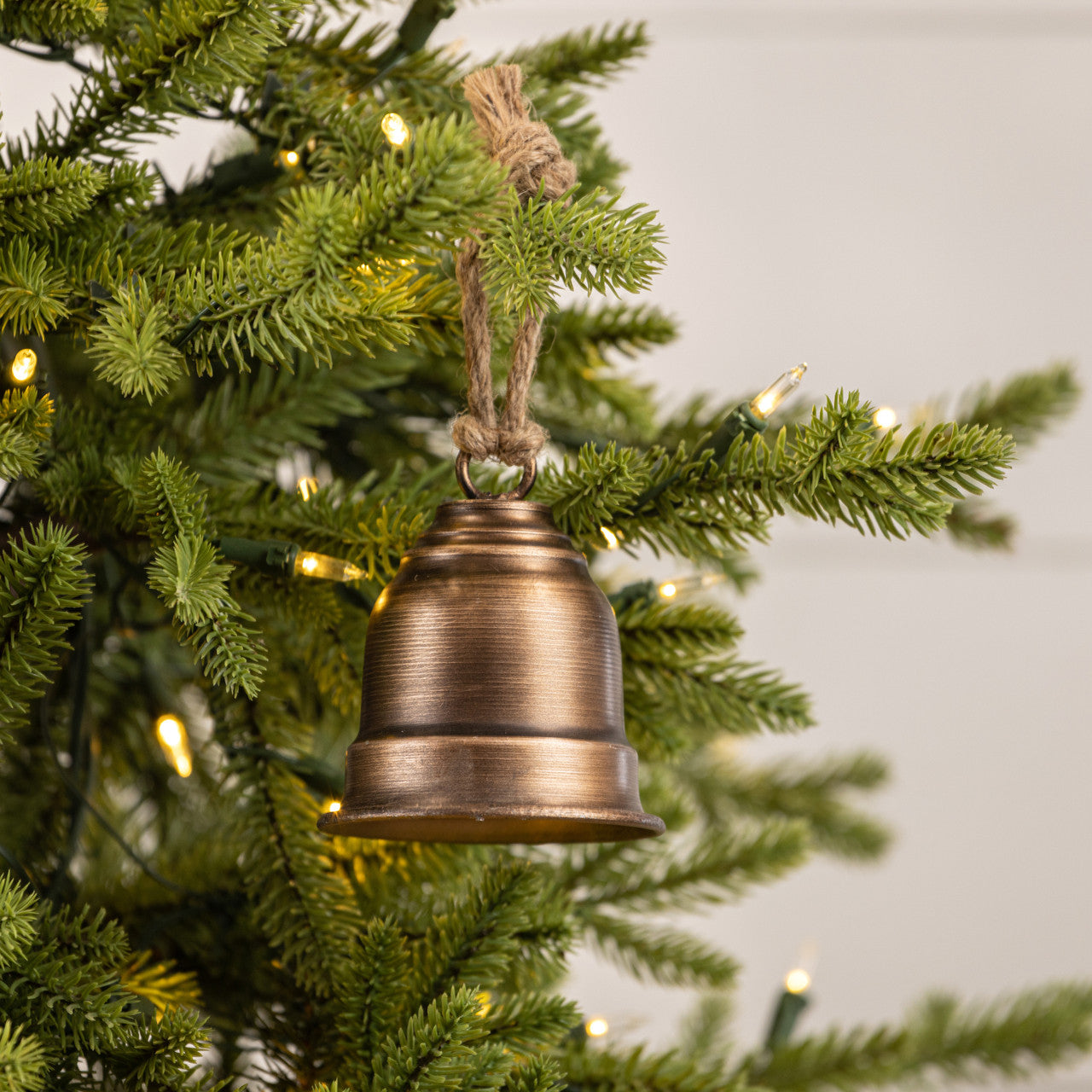 Bronze Isabel Bell, Christmas bell ornament, Metal Bell