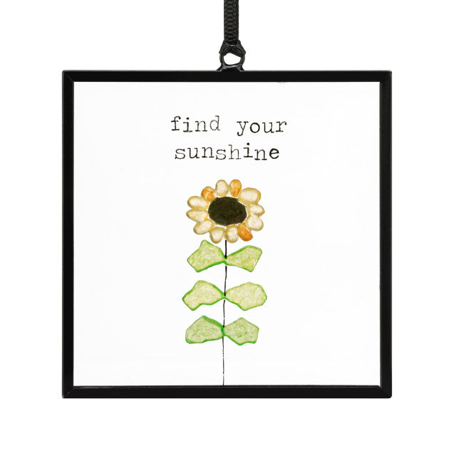 Sea Glass Window Suncatcher - Find Your Sunshine Suncatcher by Sharon Nowlan