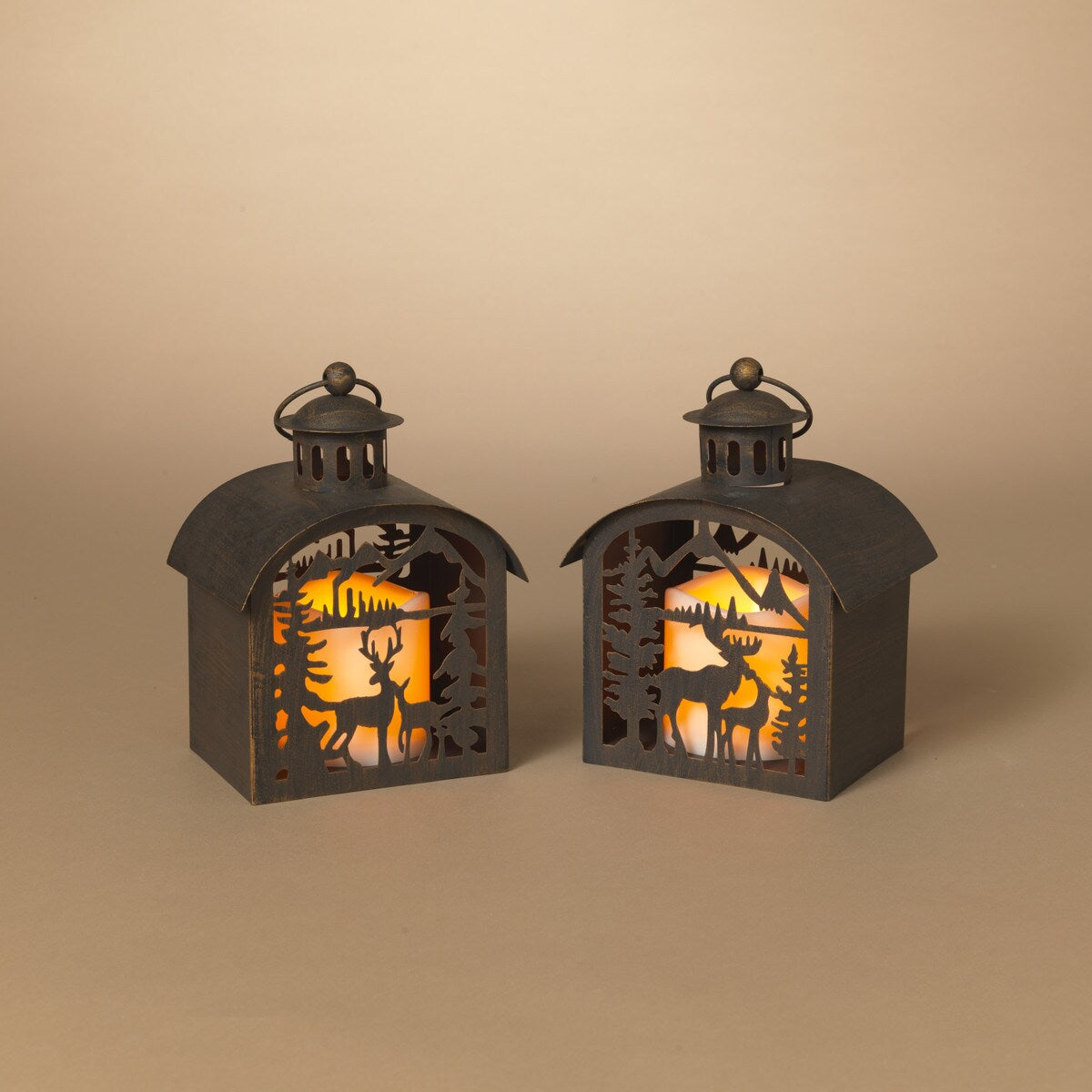 Mini Lighted Holiday LED Candle Lantern