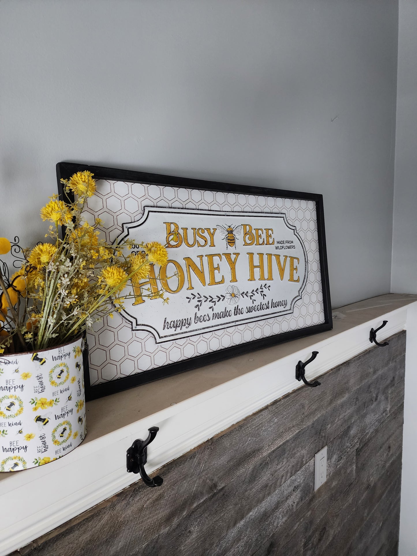 Busy Bee Honey Hive Sign