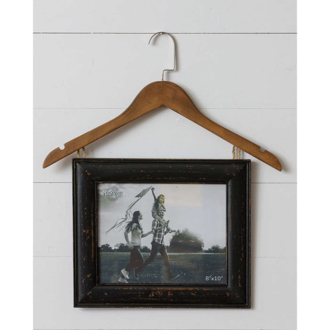 Hanger with Picture Frame, Unique Picture Frame, Bathroom Wall Hanging, Laundry Room Decorations,