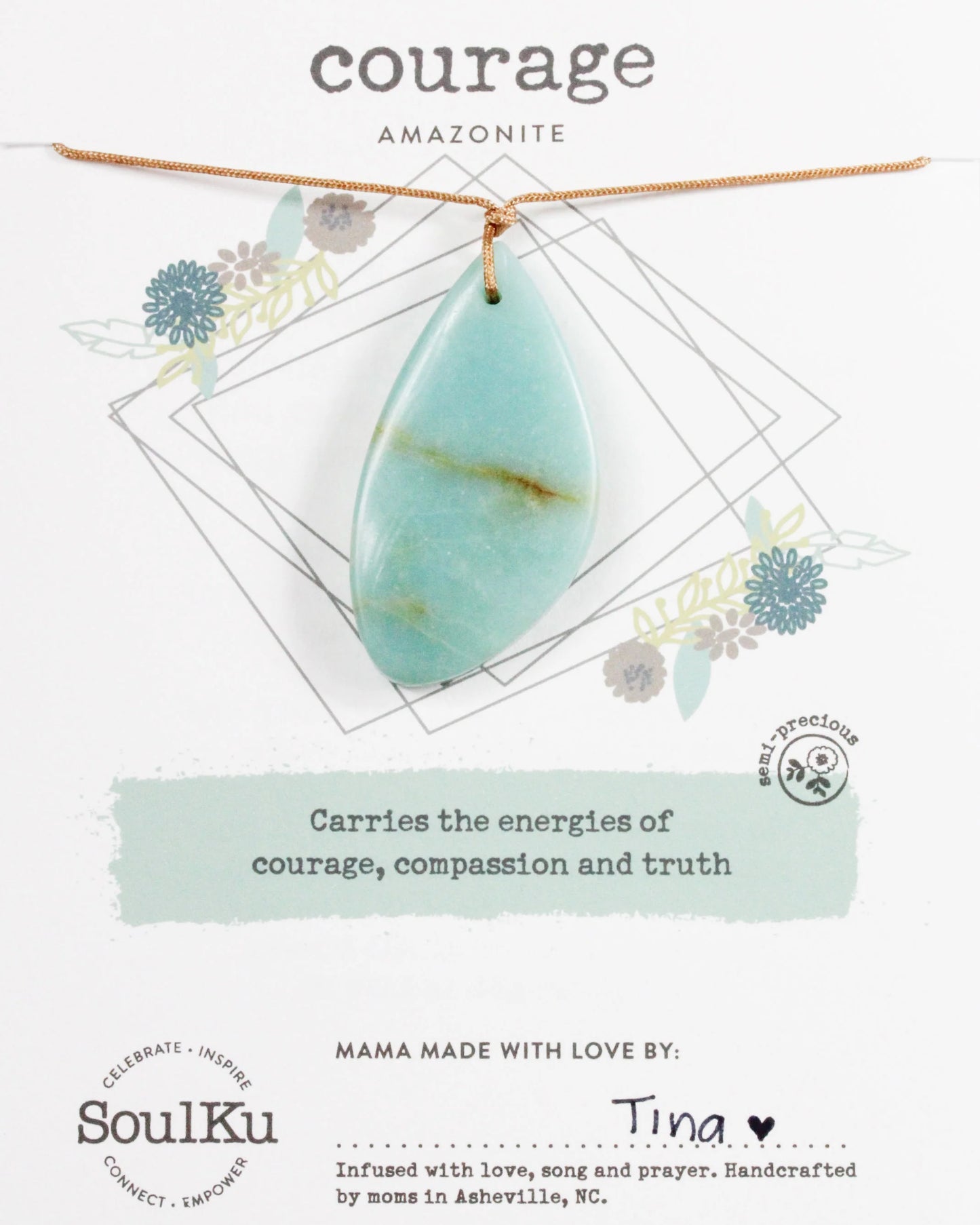 Courage Touch Stone - Amazonite Stone