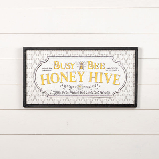 Busy Bee Honey Hive Sign